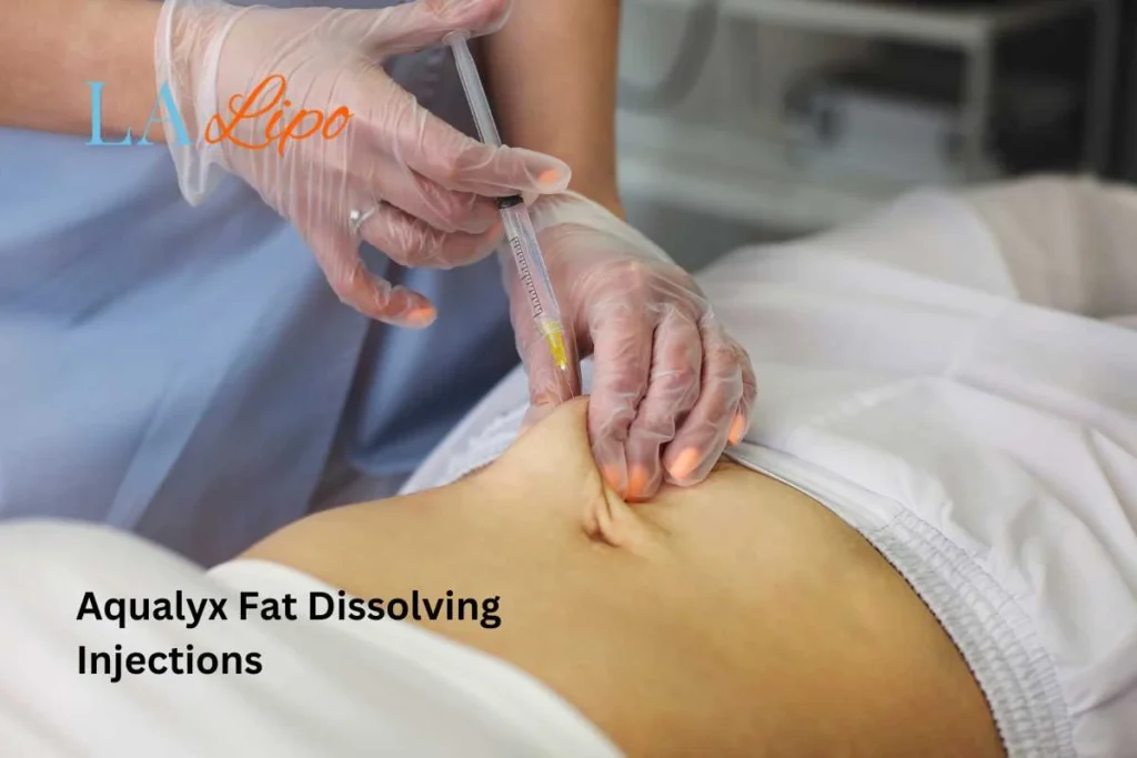 woman having fat dissolving injections Chelmsford in the stomach