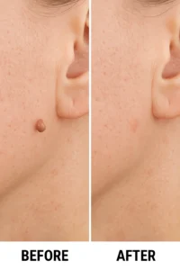 Skin tags removal Chelmsford before and after